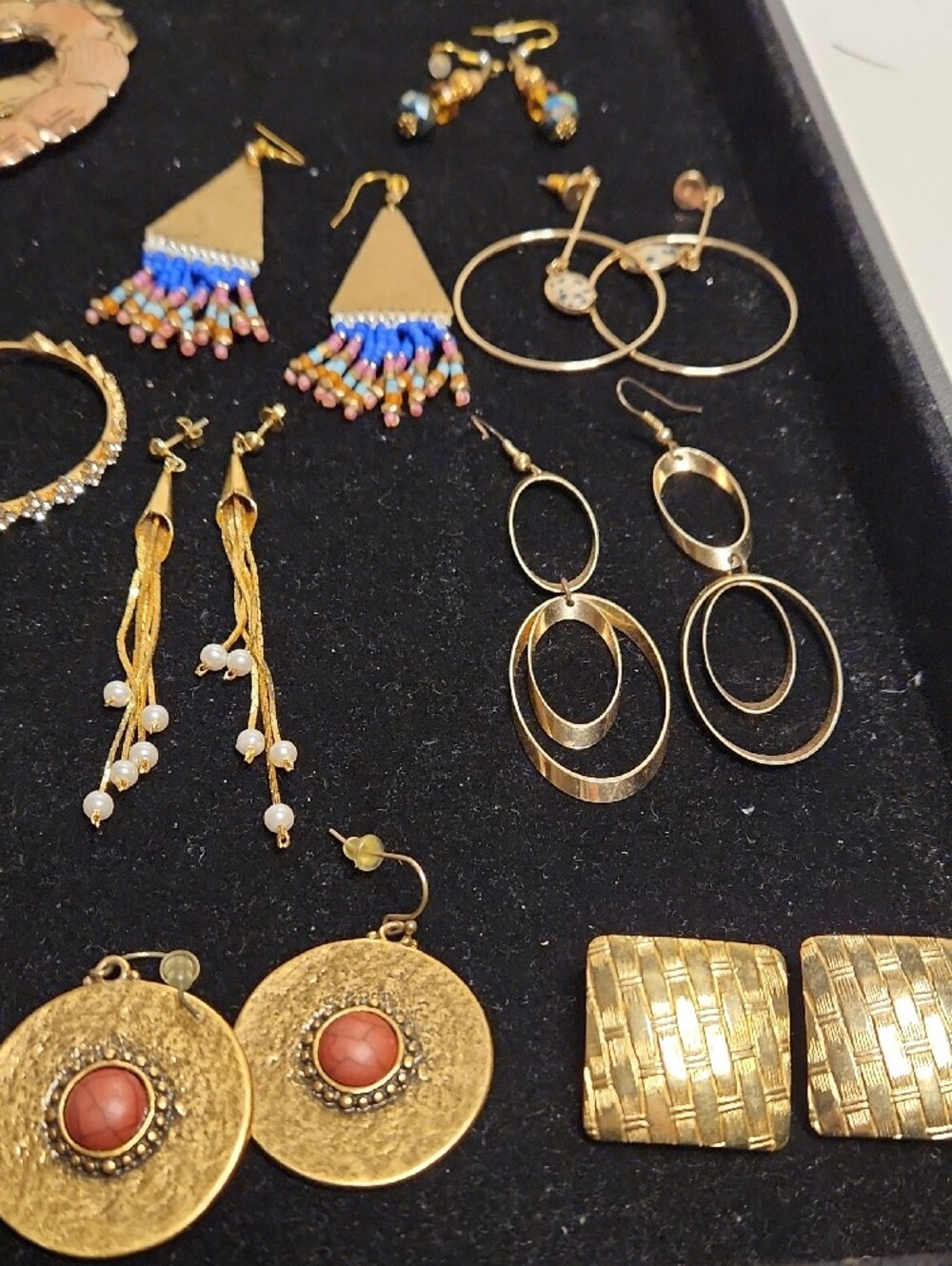 Gold-Tone/Bronze-tone  Earring Bundle - Picture 3 of 8
